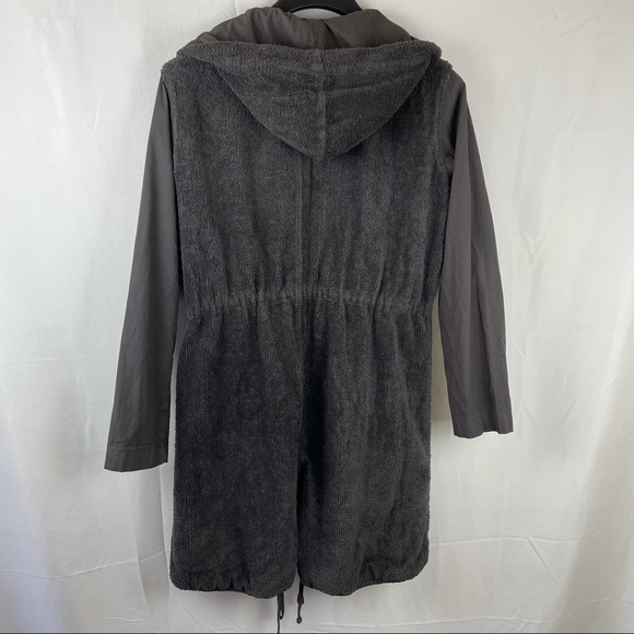 Lacausa green military / cargo long reversible jacket Small - Picture 3 of 11